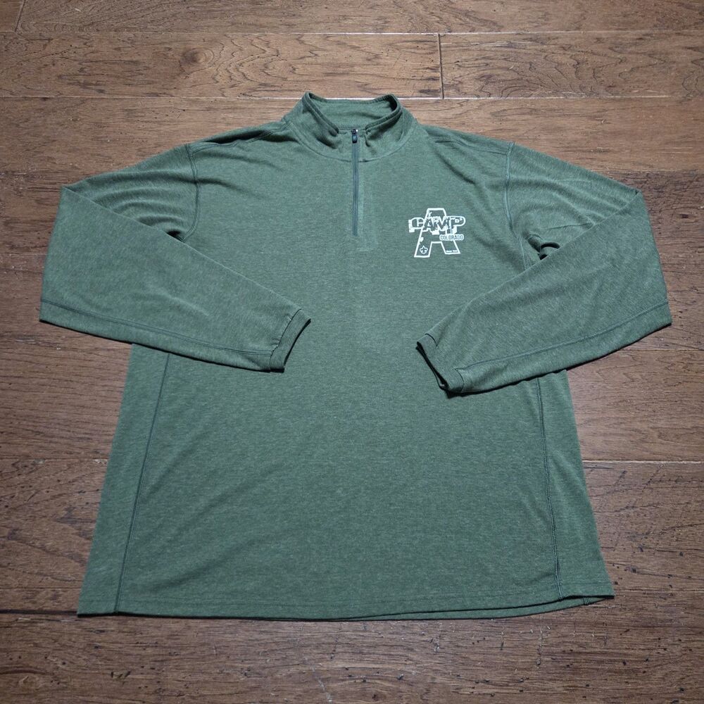 Arborwear Tech Quarter Zip Pullover Sweatshirt Mens XL Green Outdoor Workwear